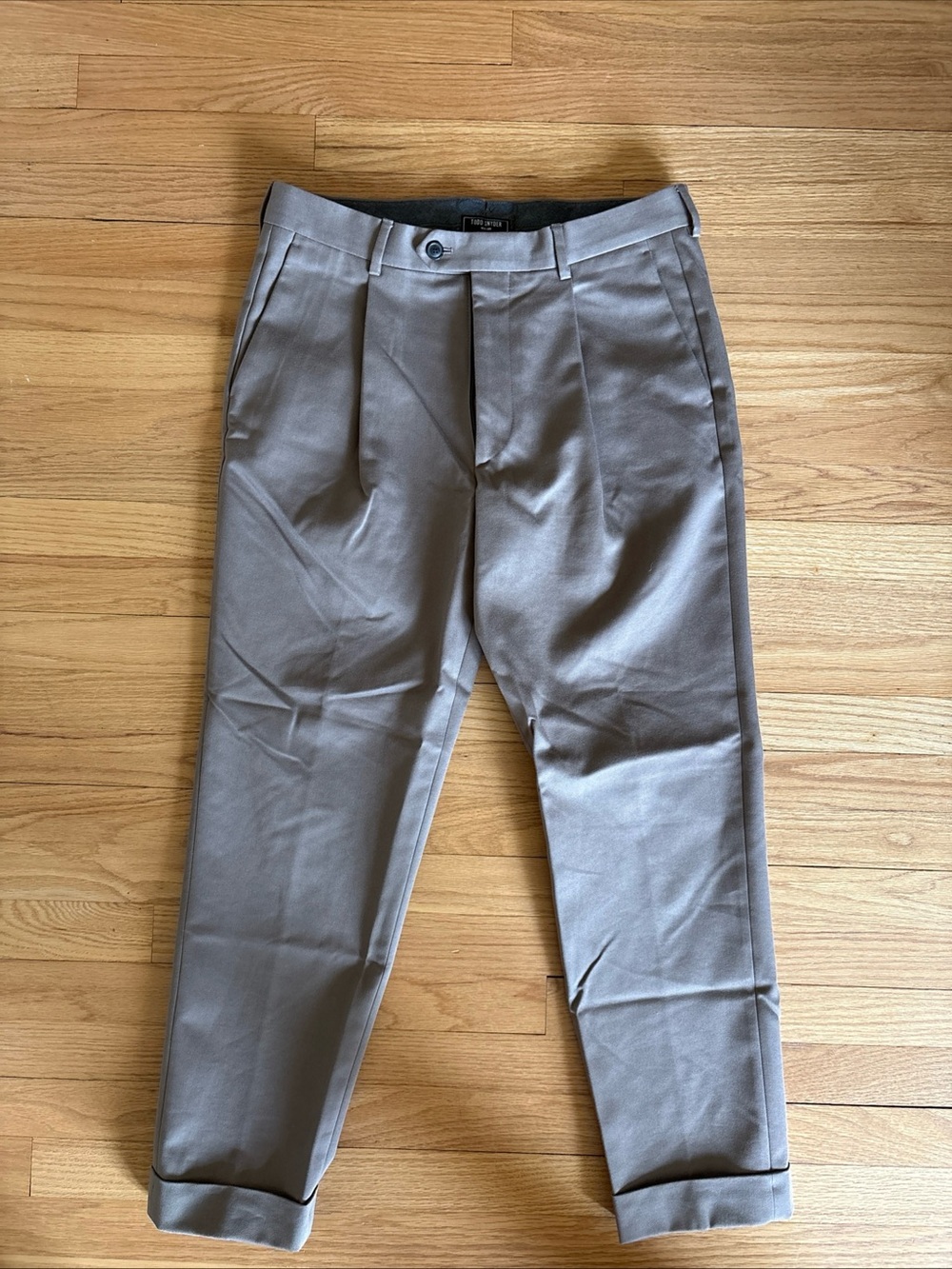 NWT Todd Snyder Italian Cotton Twill Madison Suit Pant in Khaki, 32 - Picture 1 of 10